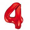 Ballon Chiffre 96cm 4 rouge