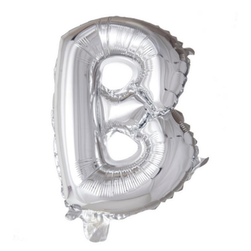 Ballon Lettre 96cm B argent