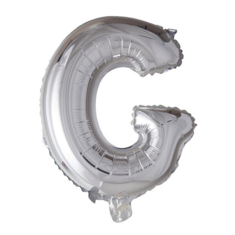 Ballon Lettre 96cm G argent