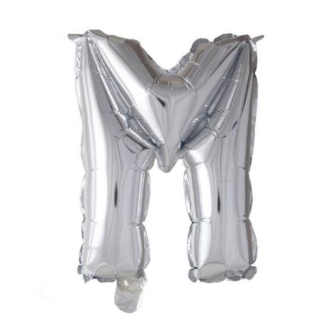 Ballon Lettre 96cm M argent