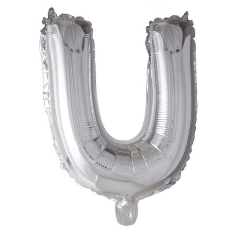 Ballon Lettre 96cm U argent