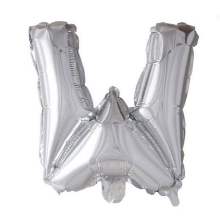 Ballon Lettre 96cm W argent