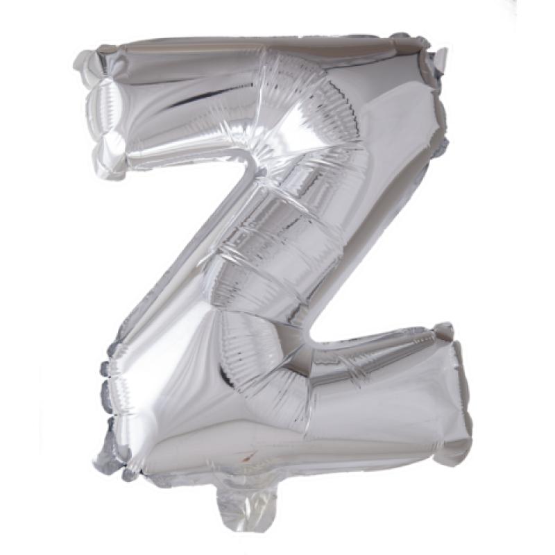 Ballon Lettre 96cm Z argent