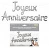 Ballon métallique Joyeux Anniversaire Argent