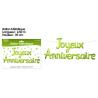 Ballon métallique Joyeux Anniversaire Vert