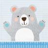 Birthday Bear Lunch Napkins 2 ply