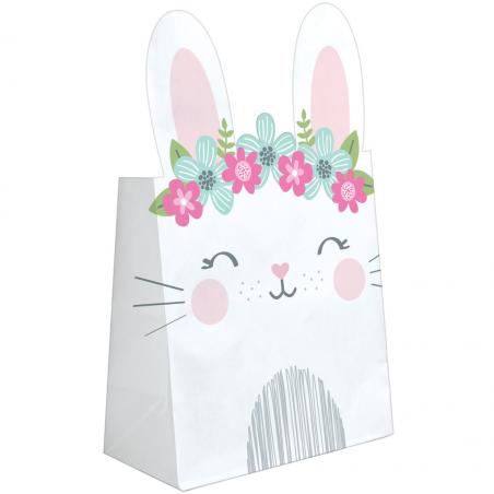 Birthday Bunny Shaped Paper Treat Bags