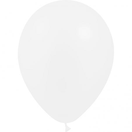 100 BALLONS LATEX 12'  CRISTAL TRANSPARENT