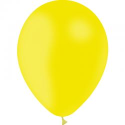 100 BALLONS LATEX 12' JAUNE CITRON