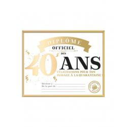 CADRE DIPLOME 40 ANS