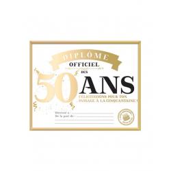 CADRE DIPLOME 50 ANS