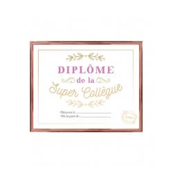 CADRE DIPLOME LA SUPER COLLEGUE