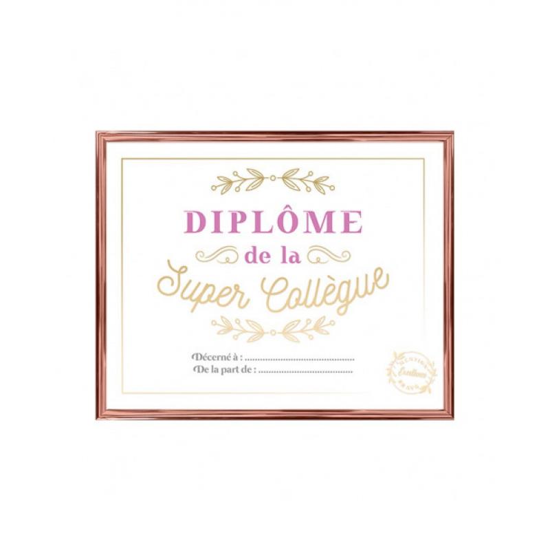 CADRE DIPLOME LA SUPER COLLEGUE