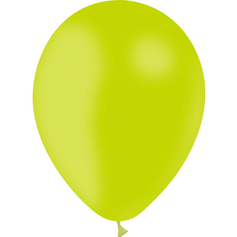 100 BALLONS LATEX 12' LIMETTE