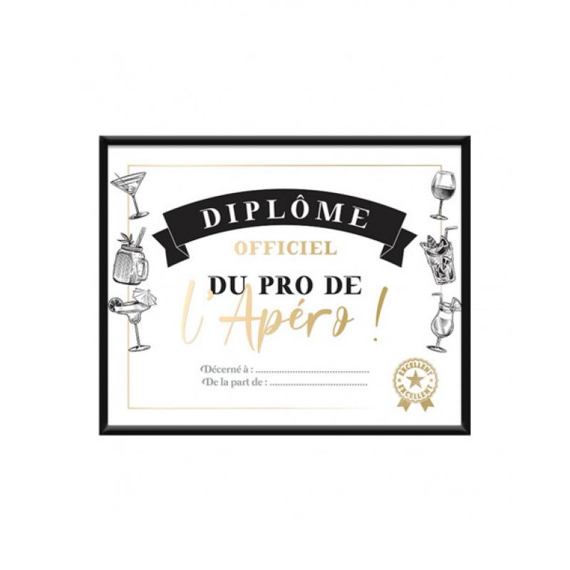 CADRE DIPLOME PRO DE L APERO