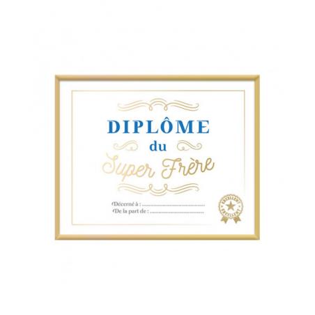 CADRE DIPLOME SUPER FRERE