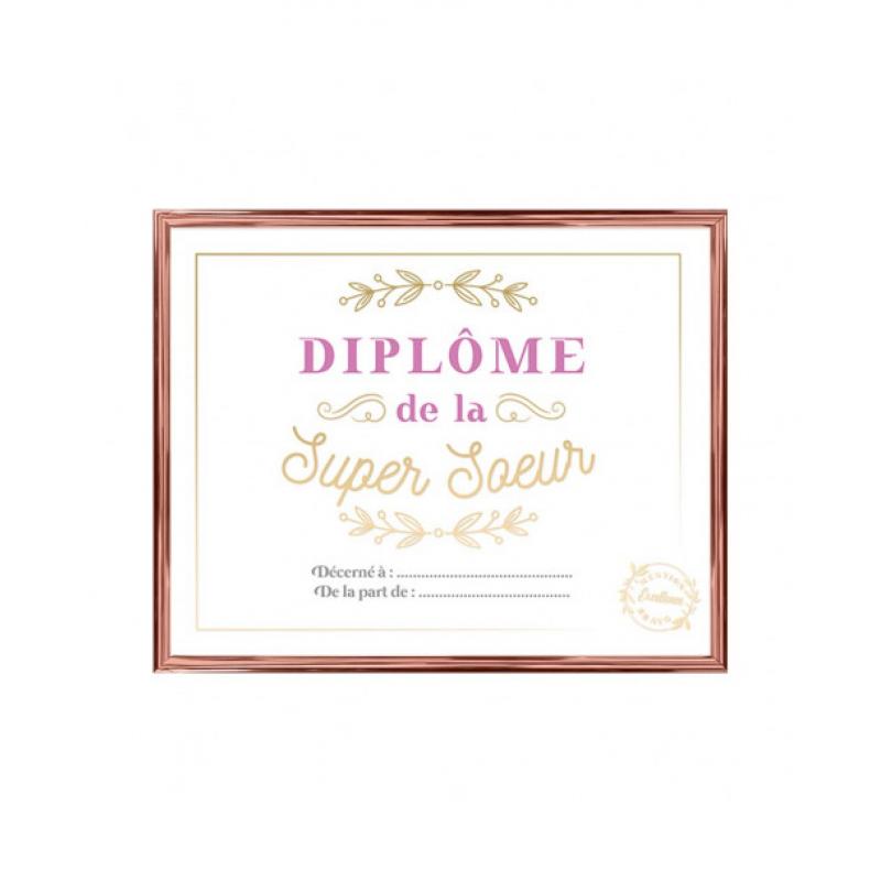 CADRE DIPLOME SUPER SOEUR