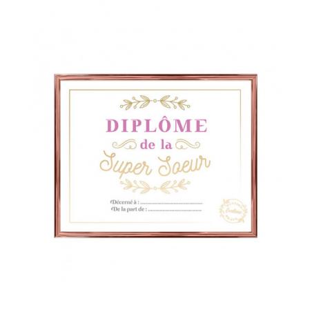 CADRE DIPLOME SUPER SOEUR