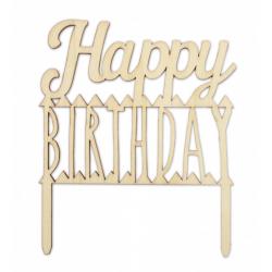 CAKE TOPPER BANDEROLLE HAPPY BIRTHDAY /1