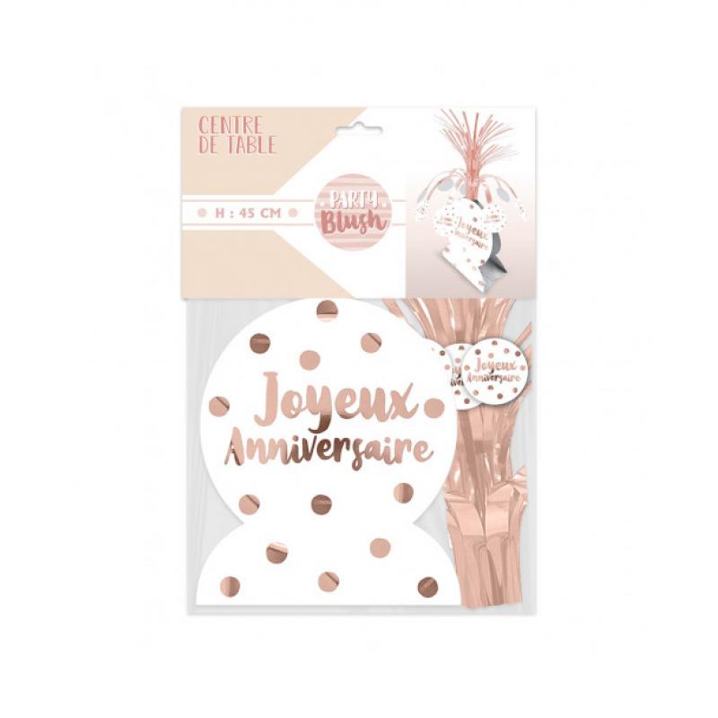 CENTRE DE TABLE ANNIV BLUSH