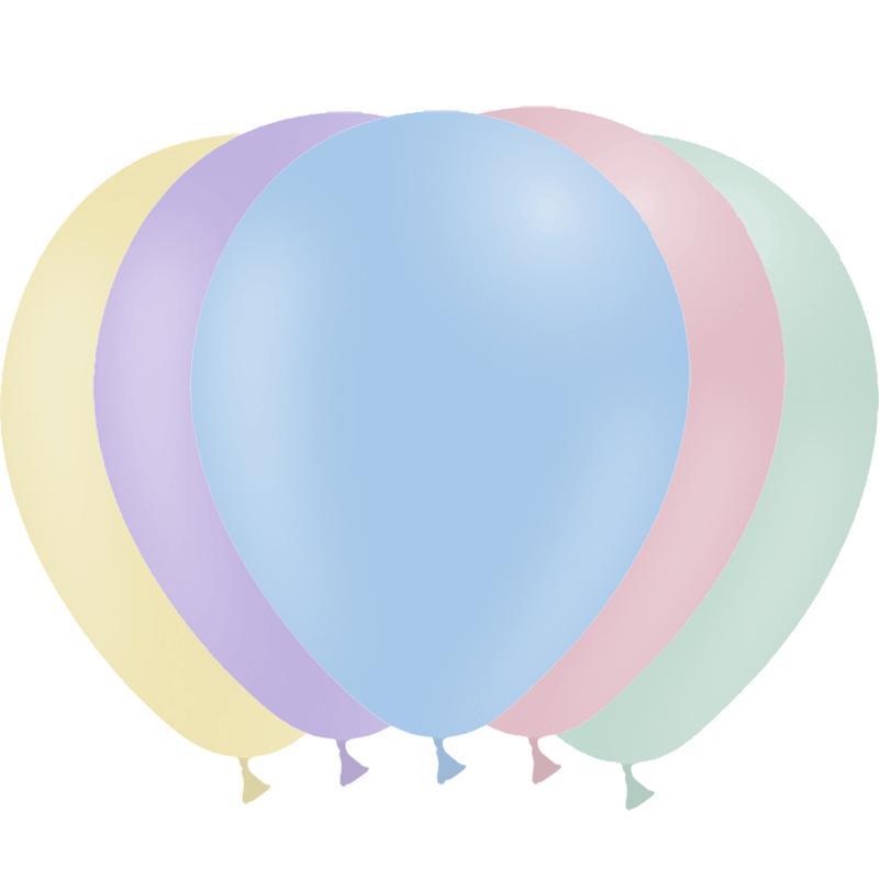 100 BALLONS LATEX 12' PASTEL  ASSORTIS