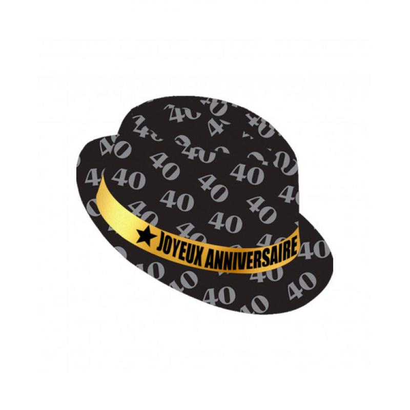 CHAPEAU ANNIV NOIR 40 ANS