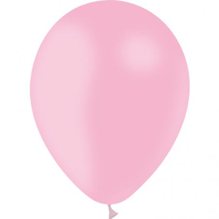 100 BALLONS LATEX 12' ROSE BONBON