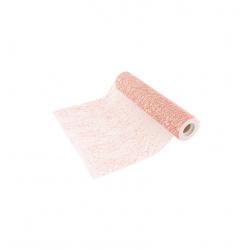 CHEMIN DE TABLE GLITTER 30CMX5M OR ROSE