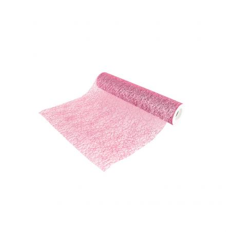 CHEMIN DE TABLE GLITTER 30CMX5M VIEUX ROSE