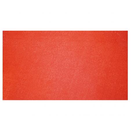 CHEMIN DE TABLE GLOSSY 28CMX5M ROUGE