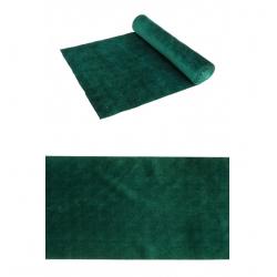 CHEMIN DE TABLE VELVET VERT FORET 28CMX3M