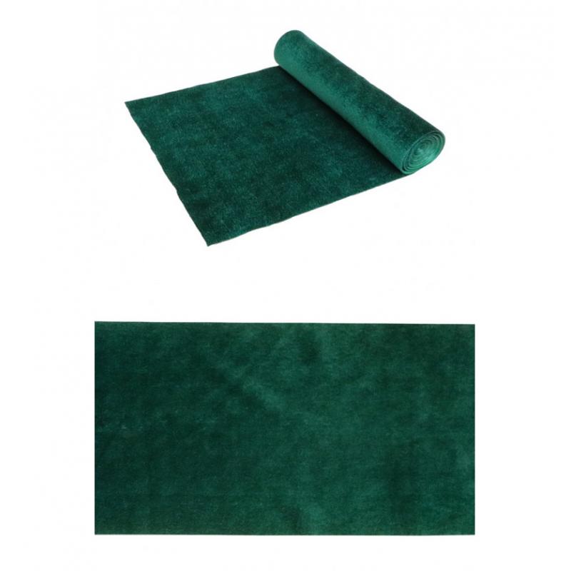 CHEMIN DE TABLE VELVET VERT FORET 28CMX3M