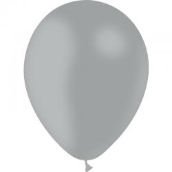 100 BALLONS LATEX 5' GRIS