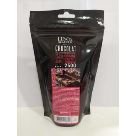 CHOCOLAT COUVERTURE   ST DOMINGUE 250G