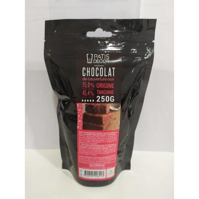 CHOCOLAT COUVERTURE   TANZANIE 250G