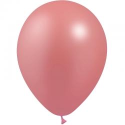 100 BALLONS LATEX 5' METAL ROSE GOLD