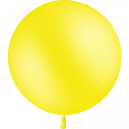 1 BALLON LATEX 3' JAUNE CITRON