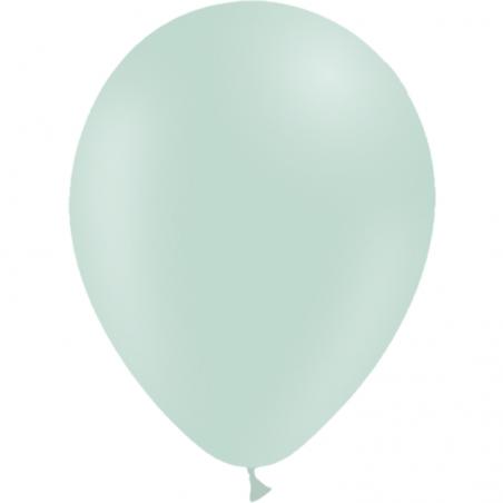 100 BALLONS LATEX 5' PASTEL  MENTHE