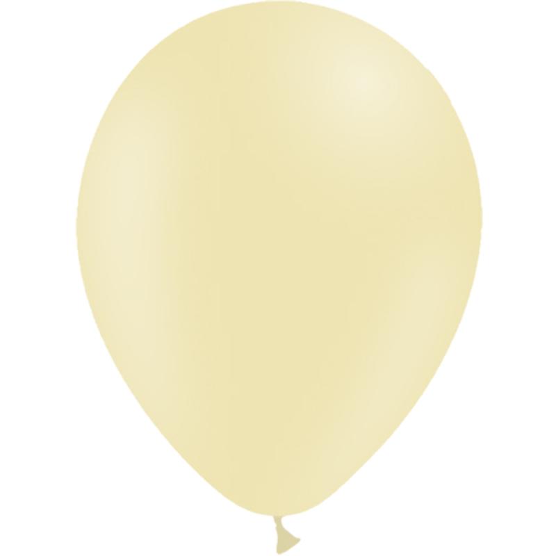 100 BALLONS LATEX 5' PASTEL JAUNE