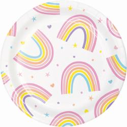 Celebrations Value Happy Rainbow Paper Lunch Plates