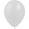 100 BALLONS LATEX 5'METAL ARGENT