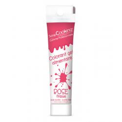 Colorant gel rose fraise 20g