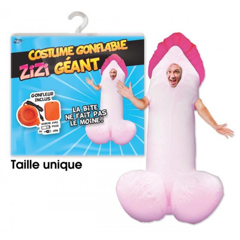 Costume gonflable zizi géant