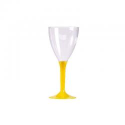 10x10 VERRE A VIN REUTILISABLE- PIED JAUNE