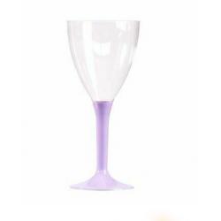 10x10 VERRE A VIN REUTILISABLE- PIED LILAS