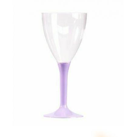 10x10 VERRE A VIN REUTILISABLE- PIED LILAS