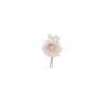 FLEUR DENTELLE PERLES ROSE 20X11CM