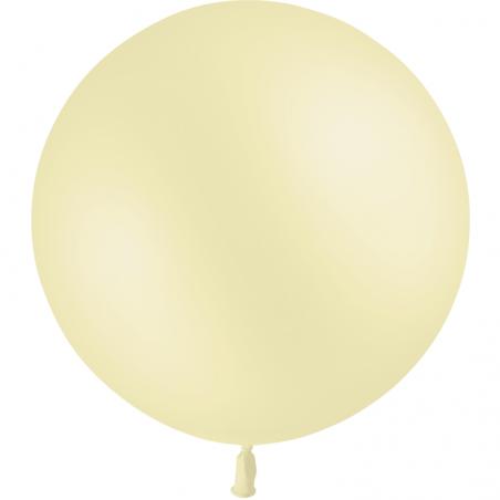 1 BALLON LATEX 3' PASTEL JAUNE