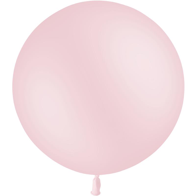 1 BALLON LATEX 3' PASTEL ROSE BEBE