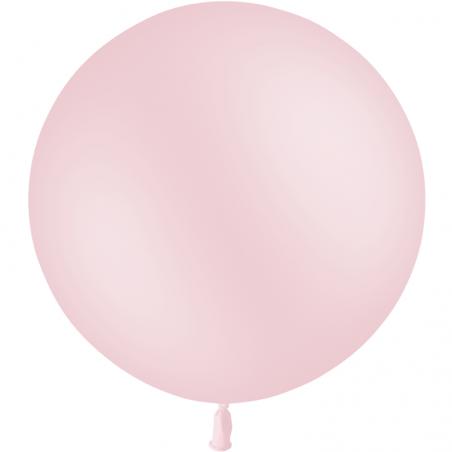 1 BALLON LATEX 3' PASTEL ROSE BEBE